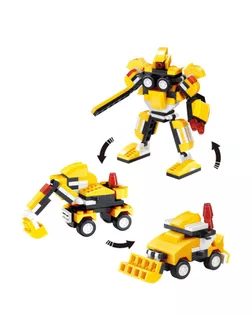 Конструктор «Робот», 106 деталей, 3 варианта сборки арт. СМЛ-104353-1-СМЛ0001143018