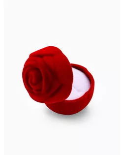 Футляр под кольцо "Роза крупная", 5,5*5,5, цвет красный арт. СМЛ-22062-1-СМЛ0097919
