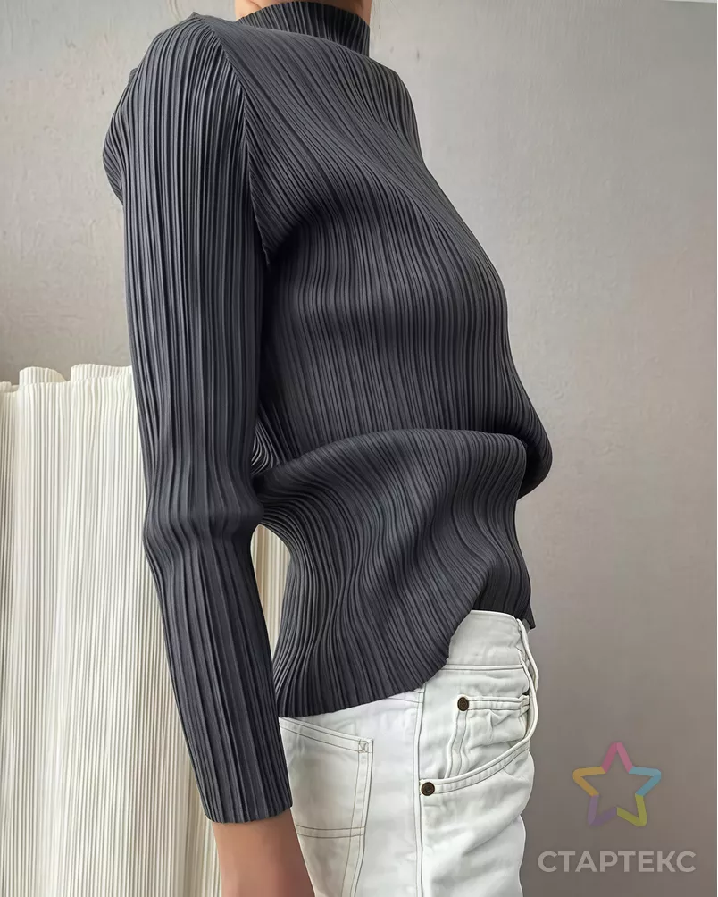 Шифон  плиссе "Фреди" арт. ШГФ-1-5-25343.005 - рис. 2