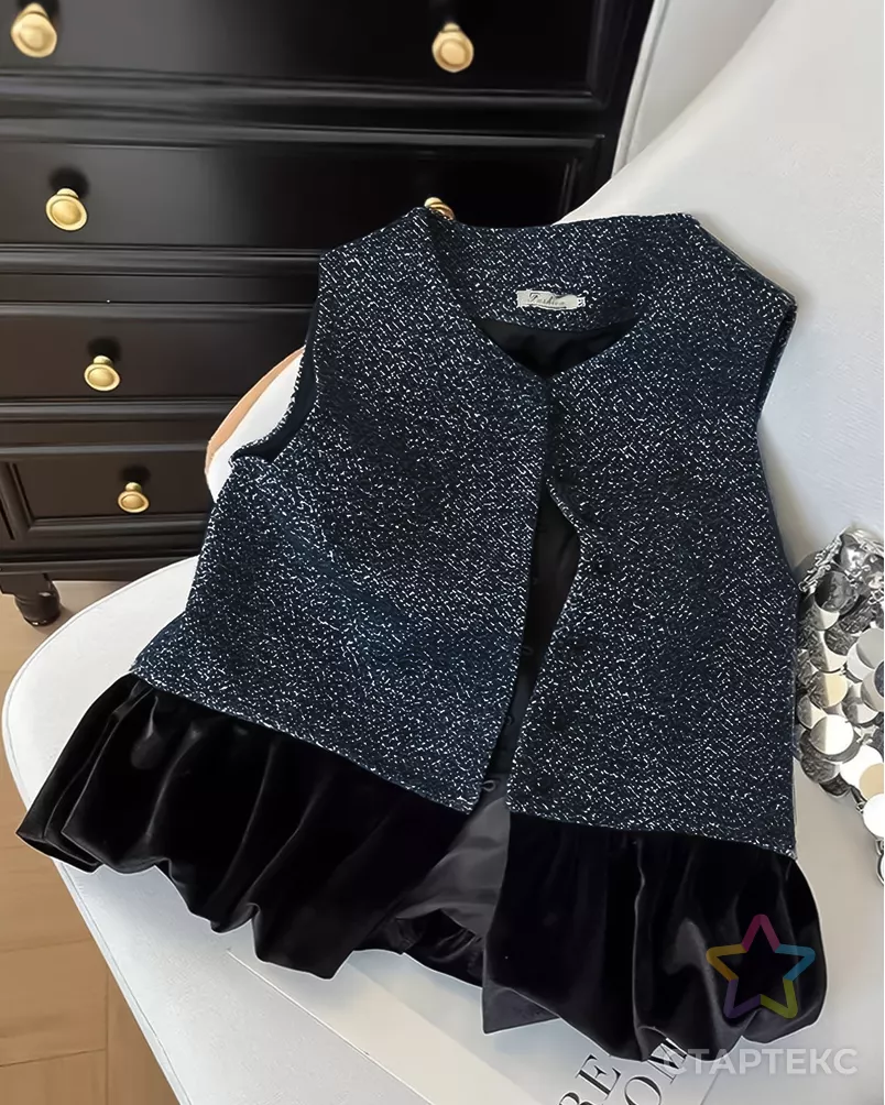 Джерси Сандра Ёлочка меланж арт. ТДЖ-124-8-20884.008 - рис. 2