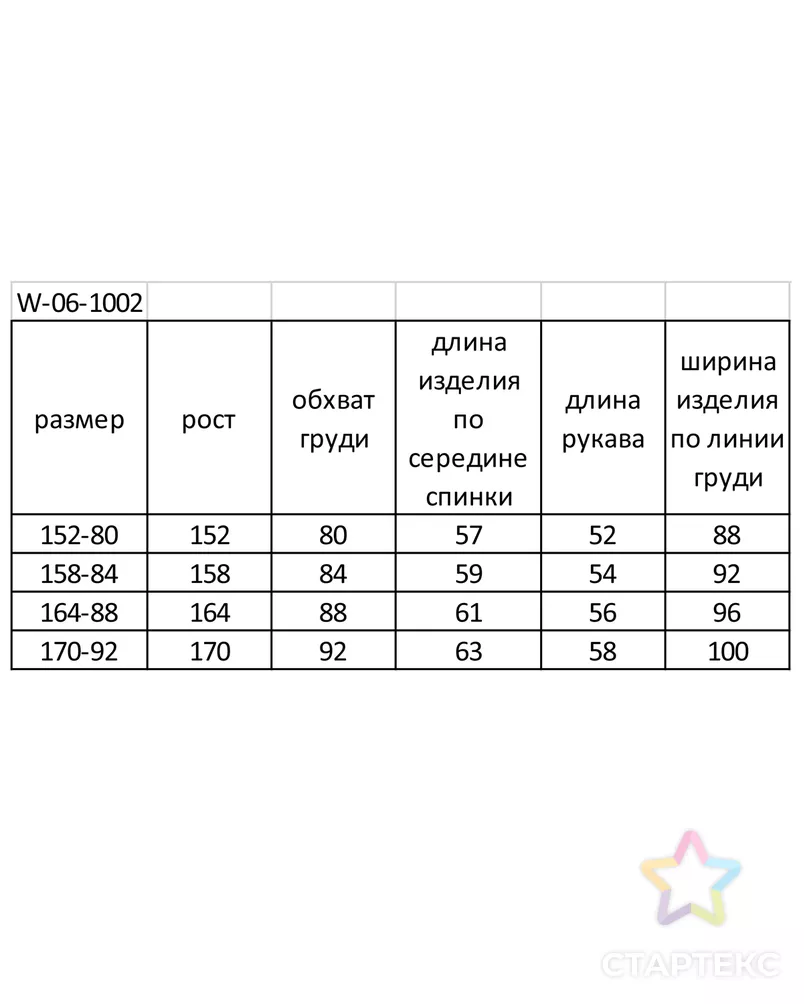 Выкройка: блузка W-06-1002 арт. ВКК-3124-6-ВП0801 - рис. 4