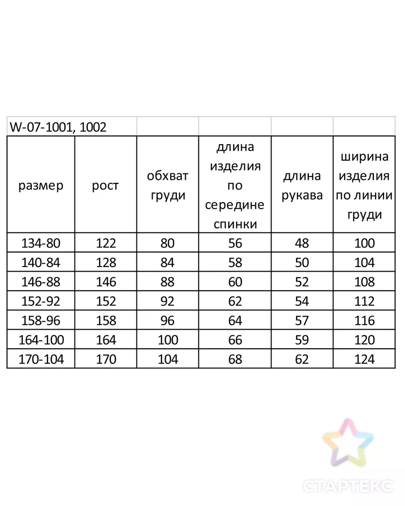 Выкройка: блузка W-07-1002 арт. ВКК-3126-14-ВП0803 - рис. 4