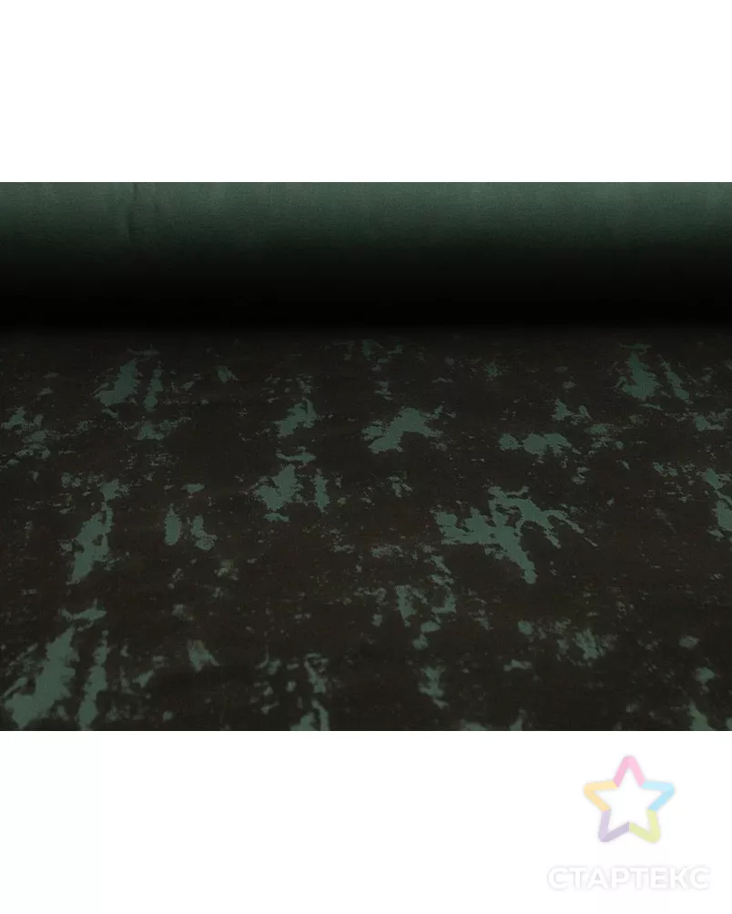 Принтованная джинса, в зелёно-чёрных тонах арт. ГТ-9566-1-ГТ11-11477-2-21-1 - рис. 4