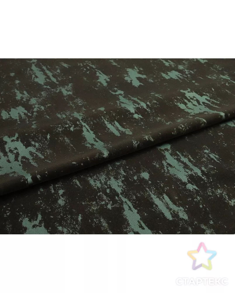 Принтованная джинса, в зелёно-чёрных тонах арт. ГТ-9566-1-ГТ11-11477-2-21-1 - рис. 6