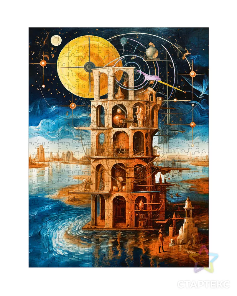 "ФРЕЯ" PZLD-006 Пазл деревянный "Башня времени" 500 элемент. арт. ГММ-117707-1-ГММ133799742594 - рис. 4