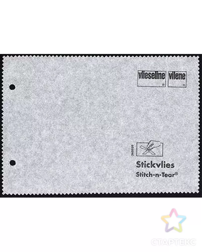 Флизелин для вышивания Stickvlies ФАСОВКА 40г/м2, 90x100см арт. ГММ-1979-1-ГММ0079771 - рис. 2