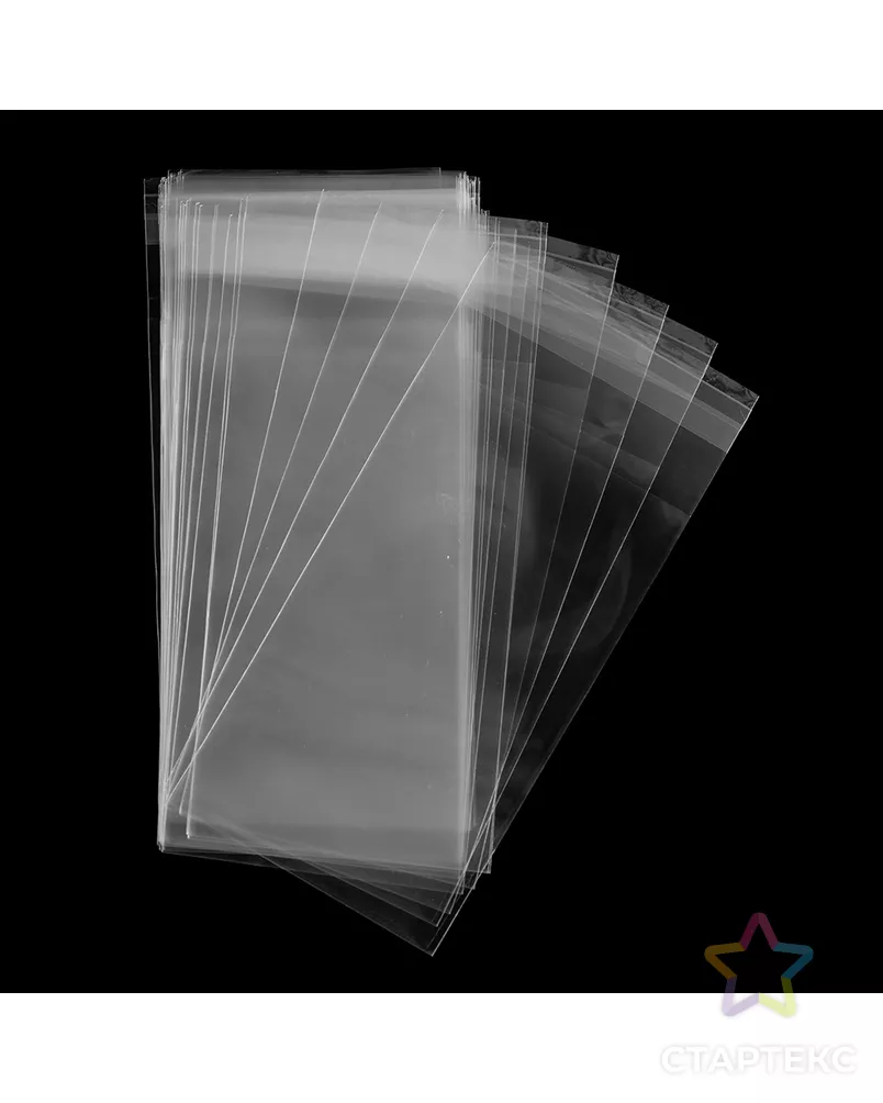 Пакеты с липкой лентой 30 мкр. 20х24см, 100шт арт. ГММ-4311-1-ГММ0032260 - рис. 1