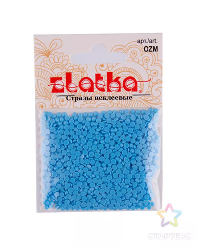 Стразы неклеевые "Zlatka" OZM цветные 2.5 мм акрил 10 х 10 г в пакете с картонным еврослотом арт. ГММ-5681-35-ГММ0076643 - рис. 2