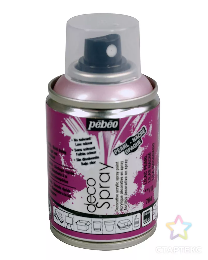 "PEBEO" Краска на водной основе decoSpray (аэрозоль) 100 мл арт. ГММ-10682-7-ГММ0034396 - рис. 1