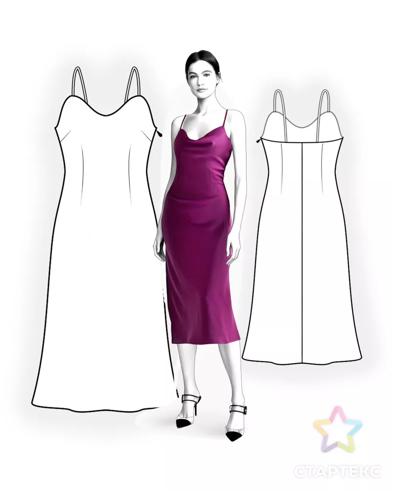 Выкройка: платье-сарафан арт. ВКК-2756-8-ЛК0004889 - рис. 3