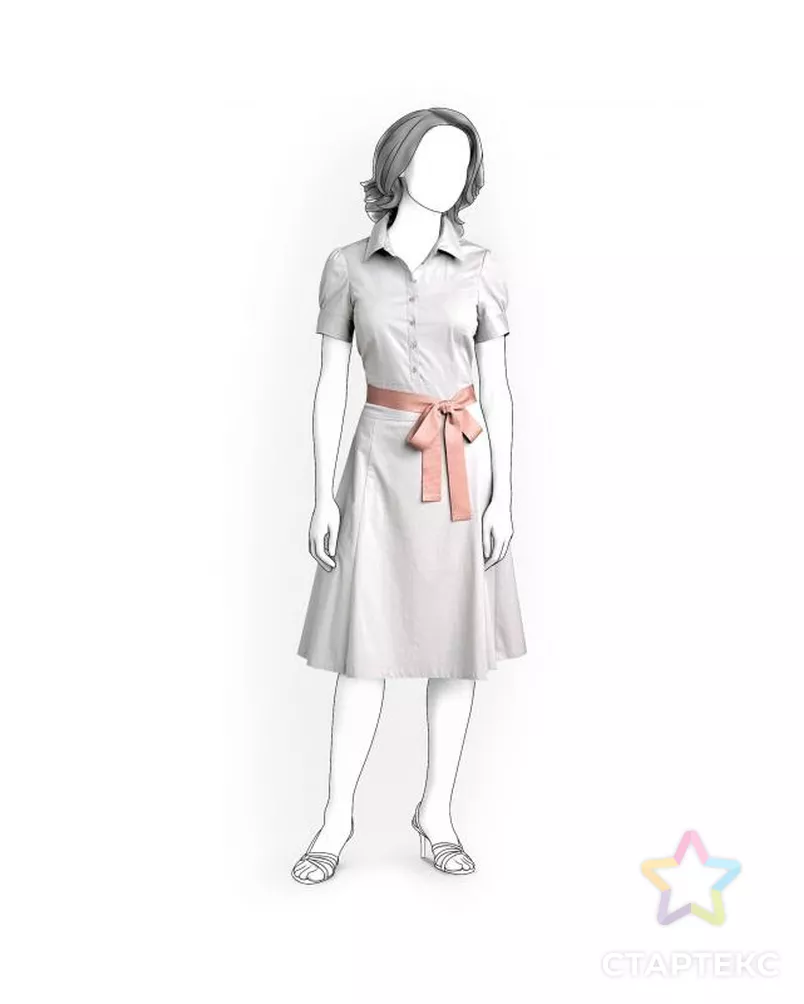 Выкройка: платье в спортивном стиле арт. ВКК-1552-2-ЛК0004115 - рис. 1