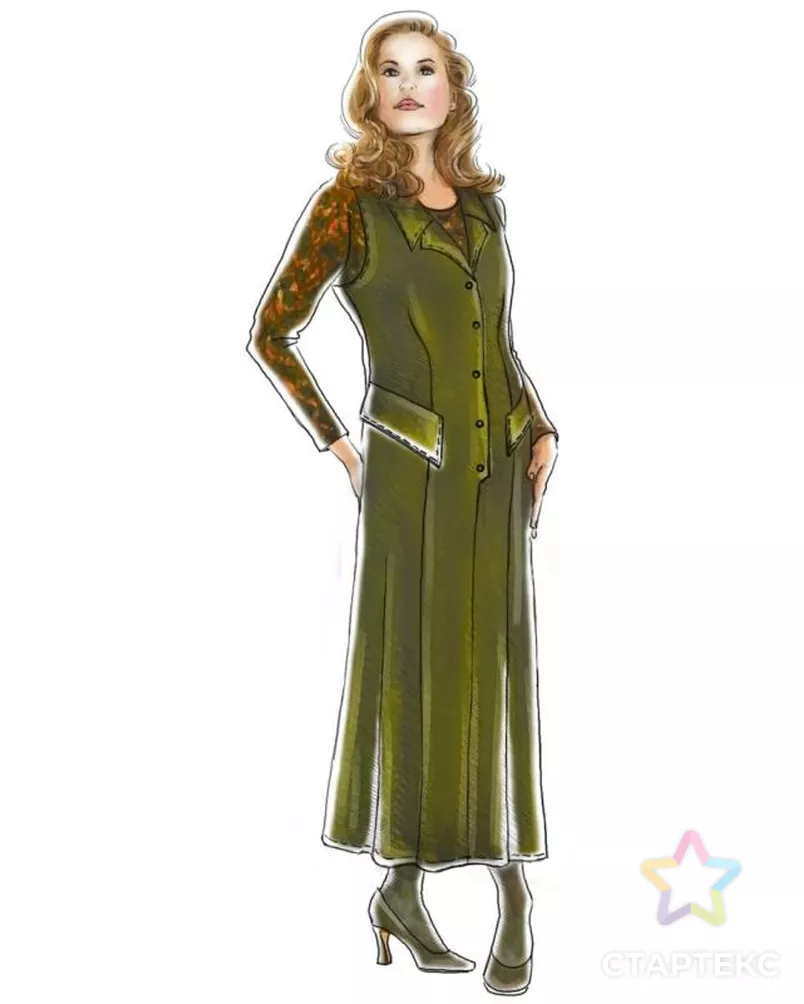 Выкройка: сарафан арт. ВКК-1732-7-ЛК0005070 - рис. 1