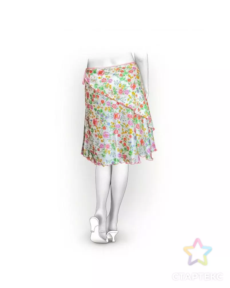 Выкройка: юбка-кокилье арт. ВКК-899-8-ЛК0005906 - рис. 1