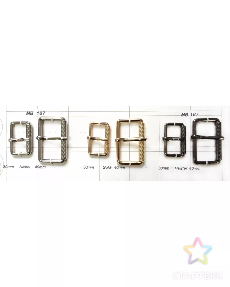 Пряжки MB 187 арт. МБ-1825-5-МБ00000246108 - рис. 2