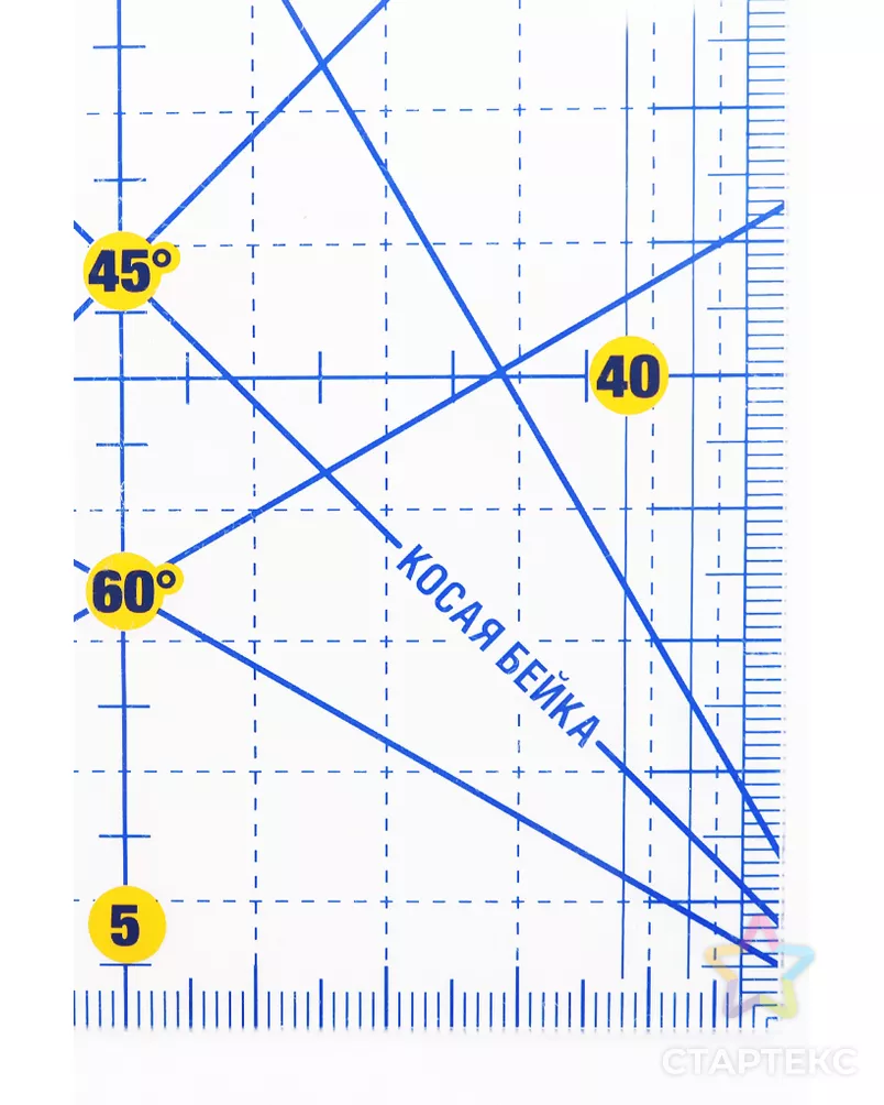 Линейка для пэчворка 10*45см AF-4510 арт. СВКТ-4786-1-СВКТ0143635 - рис. 3