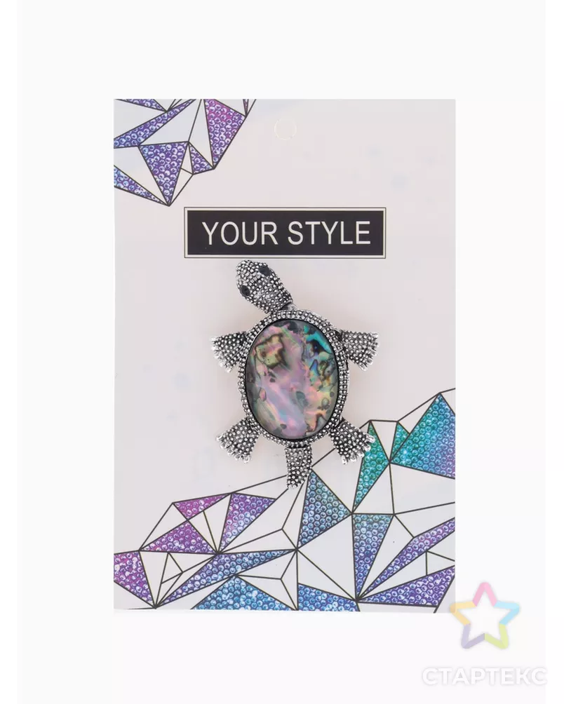 Брошь "Галиотис" черепашка арт. СМЛ-22778-1-СМЛ1921662 - рис. 2