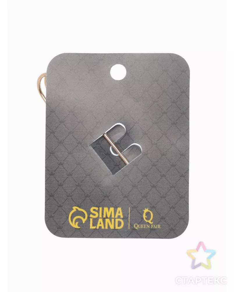 Булавка "Зефир" 7см, цвет белый в золоте арт. СМЛ-29763-1-СМЛ3405873 - рис. 1