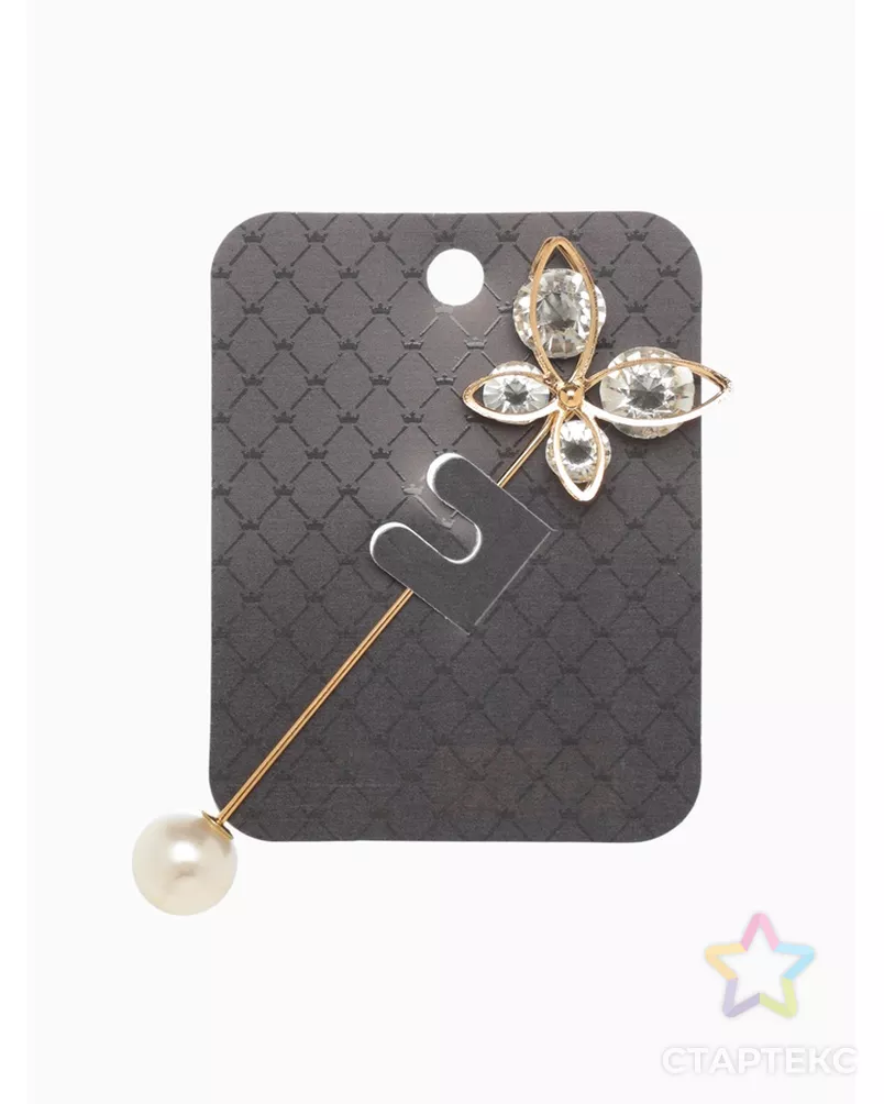 Булавка "Бабочка" объемная, 7,5см арт. СМЛ-22092-1-СМЛ3443691 - рис. 1