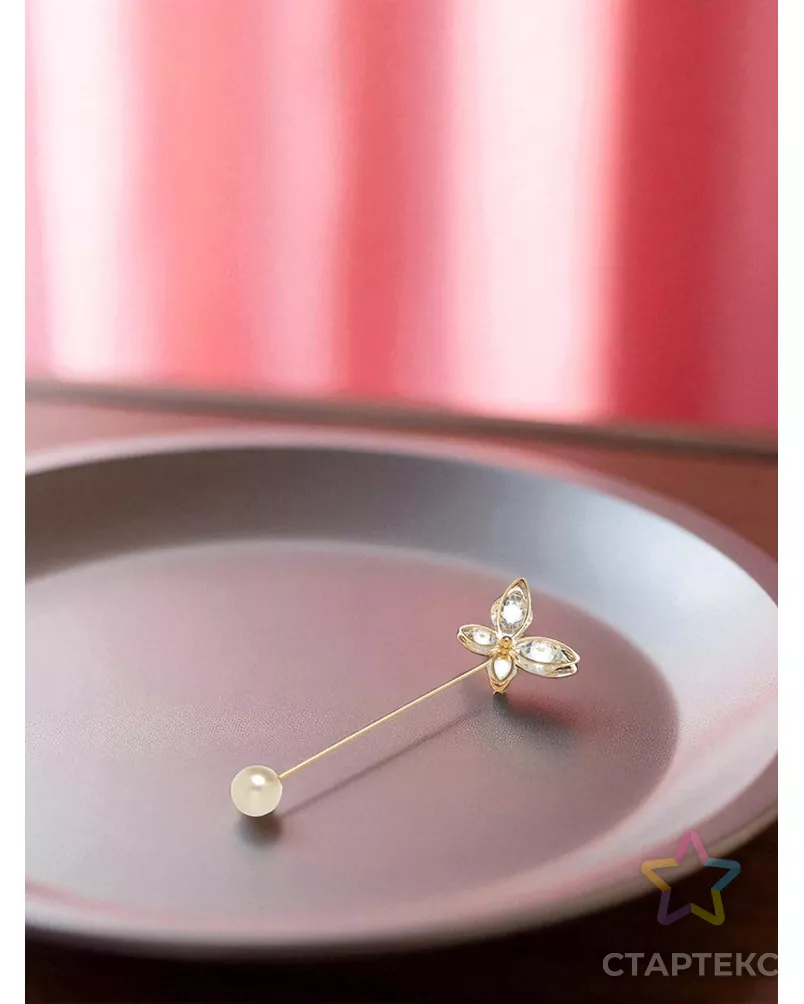 Булавка "Бабочка" объемная, 7,5см арт. СМЛ-22092-1-СМЛ3443691 - рис. 2