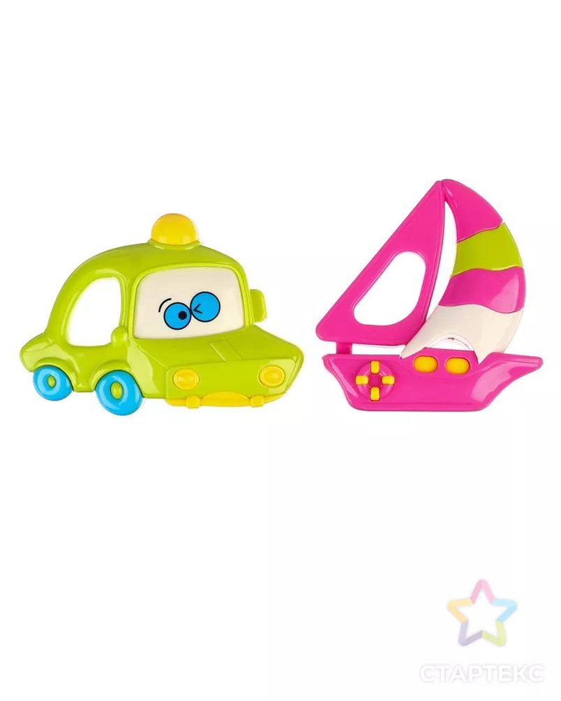 Набор погремушек «Машинка и кораблик», 2 шт, виды МИКС арт. СМЛ-62754-1-СМЛ0003601744 - рис. 6