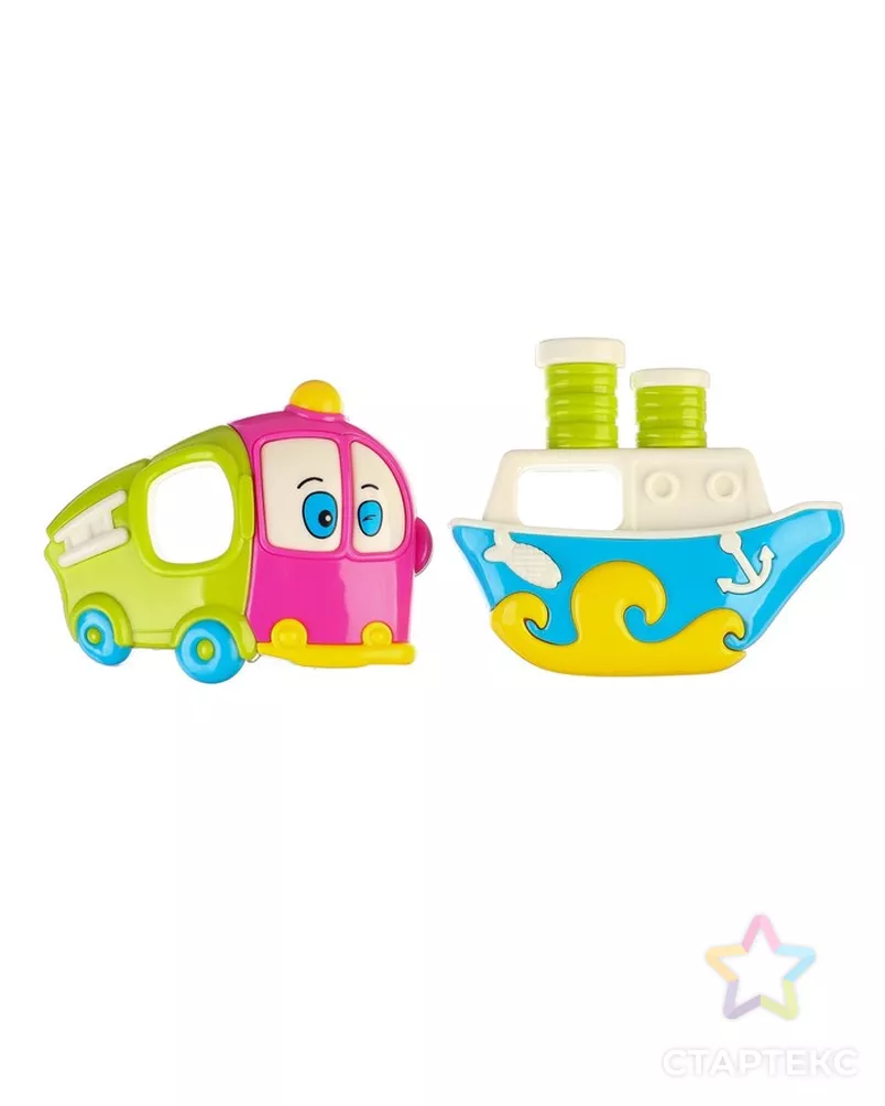 Набор погремушек «Машинка и кораблик», 2 шт, виды МИКС арт. СМЛ-62754-1-СМЛ0003601744 - рис. 8