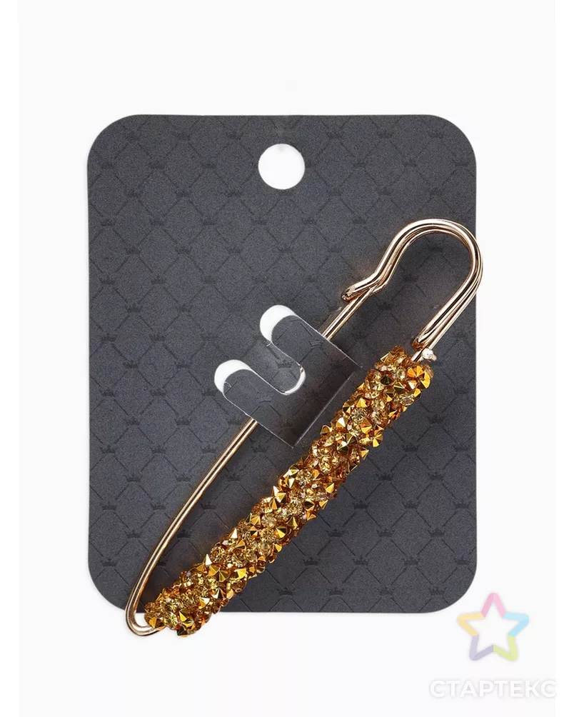 Булавка "Вечеринка" стразы, 7см арт. СМЛ-22269-3-СМЛ3497443 - рис. 2