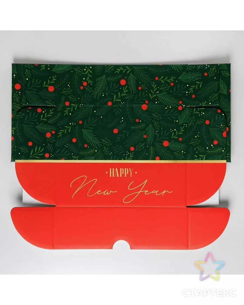 Складная коробка «С новым годом», 30,7 × 22 × 9,5 см арт. СМЛ-87246-1-СМЛ0005010499 - рис. 3