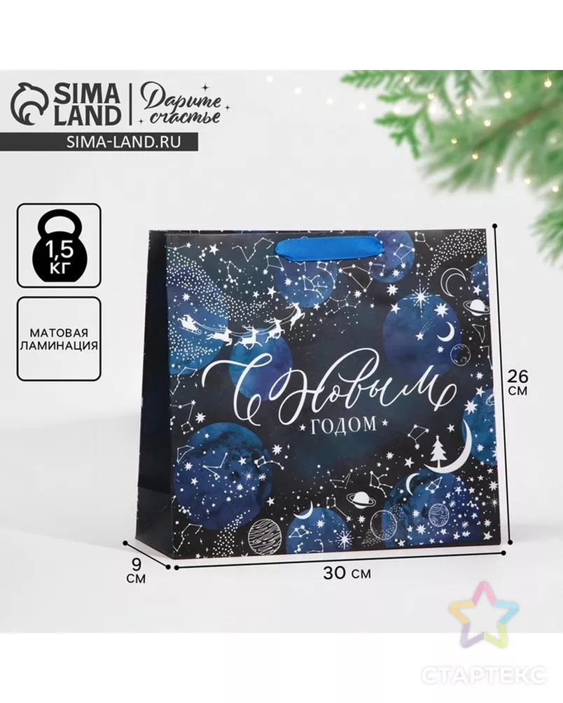 Пакет ламинированный горизонтальный «Волшебная ночь», ML 27 × 23 × 11,5 см арт. СМЛ-101504-2-СМЛ0004843427 - рис. 9