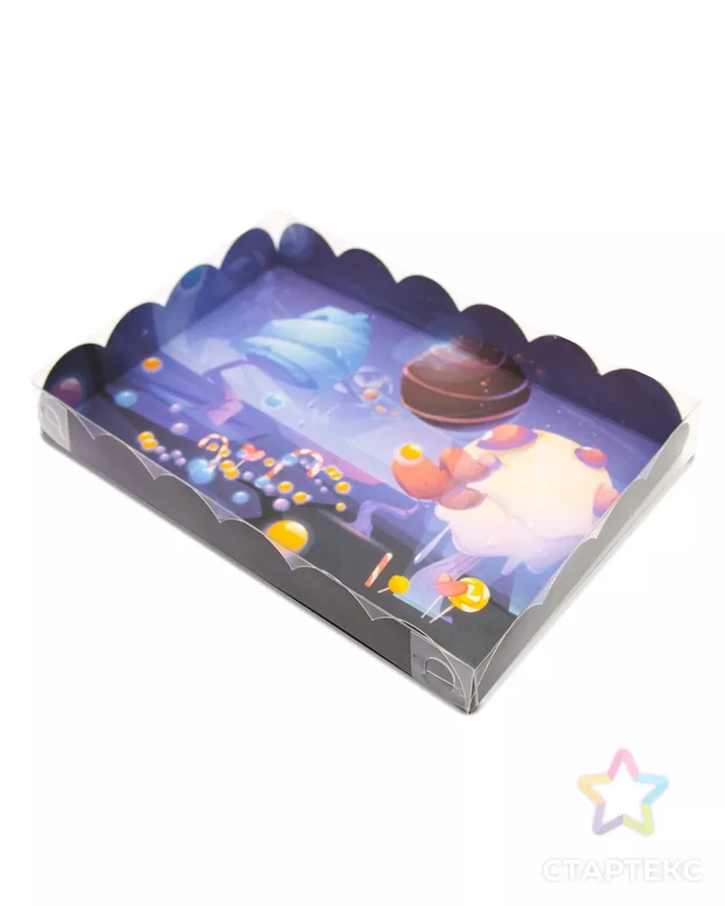 Коробочка для печенья, "Сладкая планета", 22 х 15 х 3 см арт. СМЛ-231291-1-СМЛ0007365350 - рис. 1