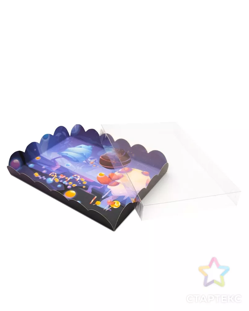 Коробочка для печенья, "Сладкая планета", 22 х 15 х 3 см арт. СМЛ-231291-1-СМЛ0007365350 - рис. 3