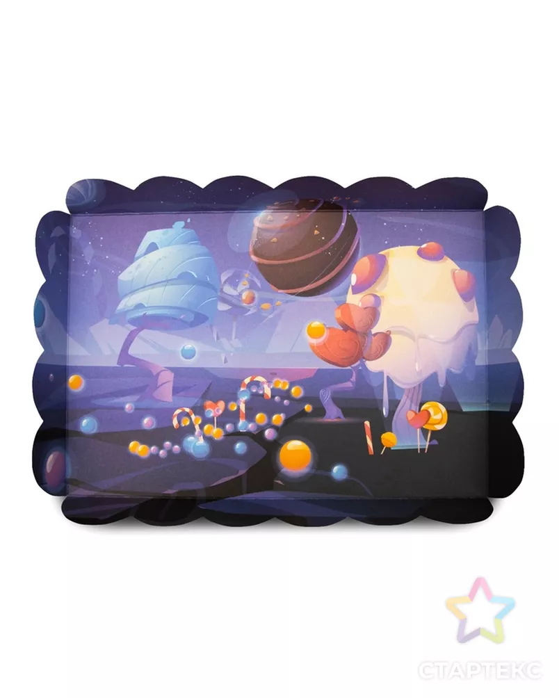 Коробочка для печенья, "Сладкая планета", 22 х 15 х 3 см арт. СМЛ-231291-1-СМЛ0007365350 - рис. 4