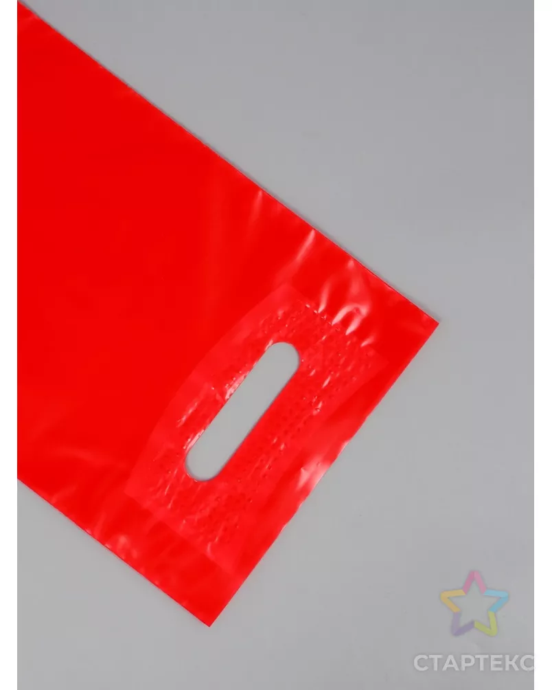 Пакет полиэтиленовый с вырубной ручкой, Красный 20-30 См, 70 мкм арт. СМЛ-284087-1-СМЛ0010958411 - рис. 2