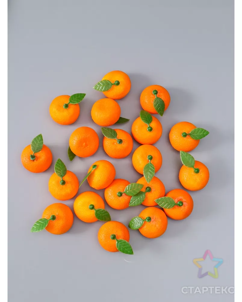 Муляж "Мандарин" (фасовка по 20 шт) 3,5 см, оранжевый арт. СМЛ-284168-1-СМЛ0010970102 - рис. 4